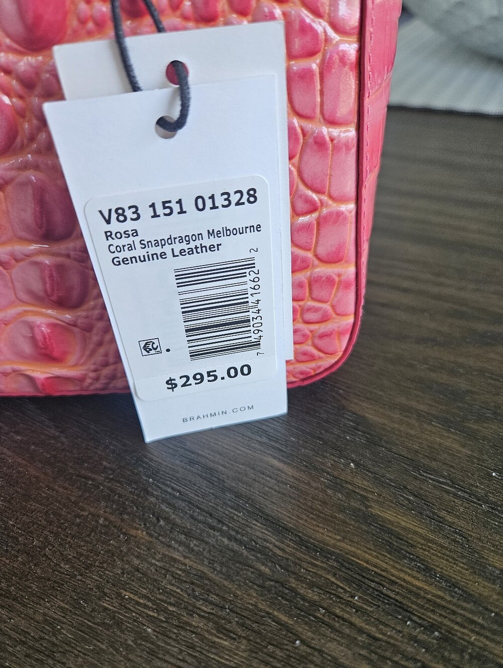 NWT Brahmin Rosa Coral Snapdragon Melbourne - Picture 7 of 8